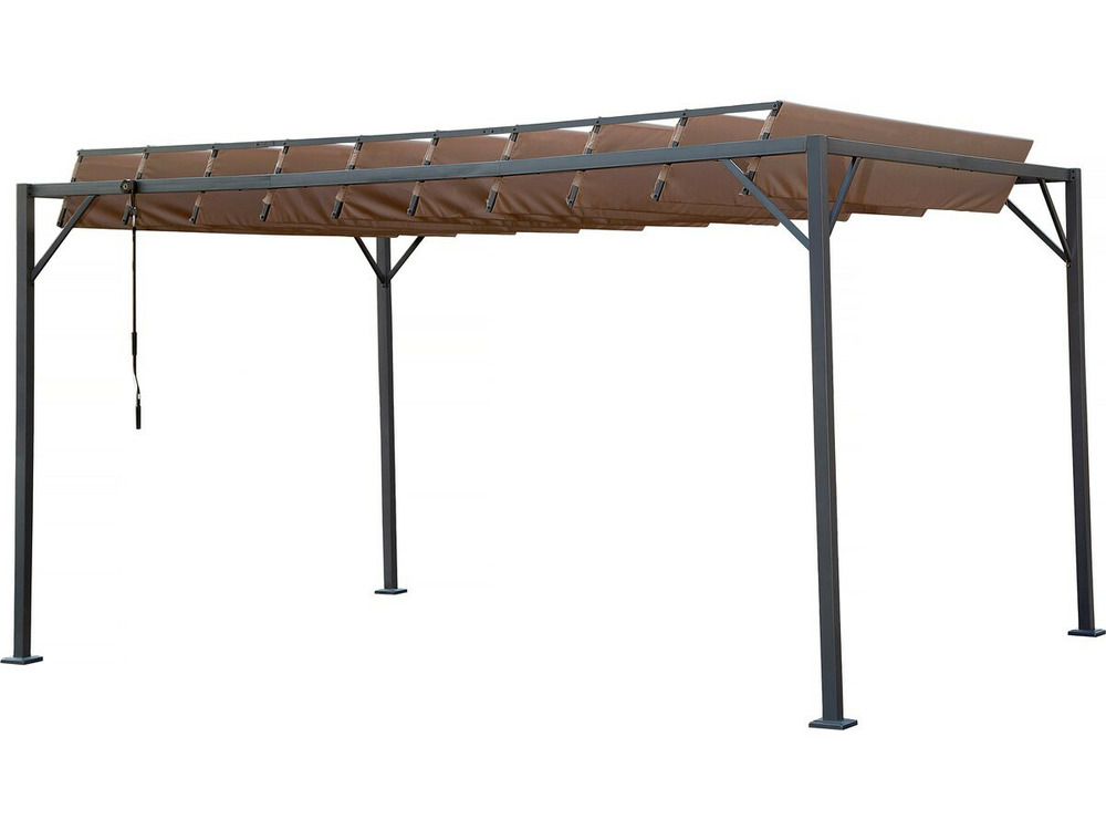 Pergola bioclimatique en tissu 