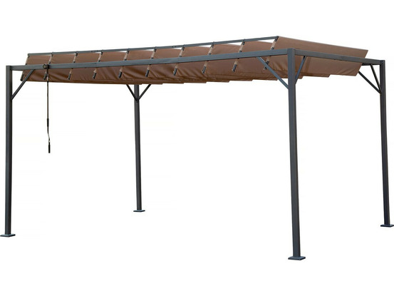 Pergola bioclimatique en tissu