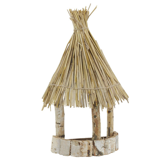 Mangeoire à oiseaux mural en bouleau