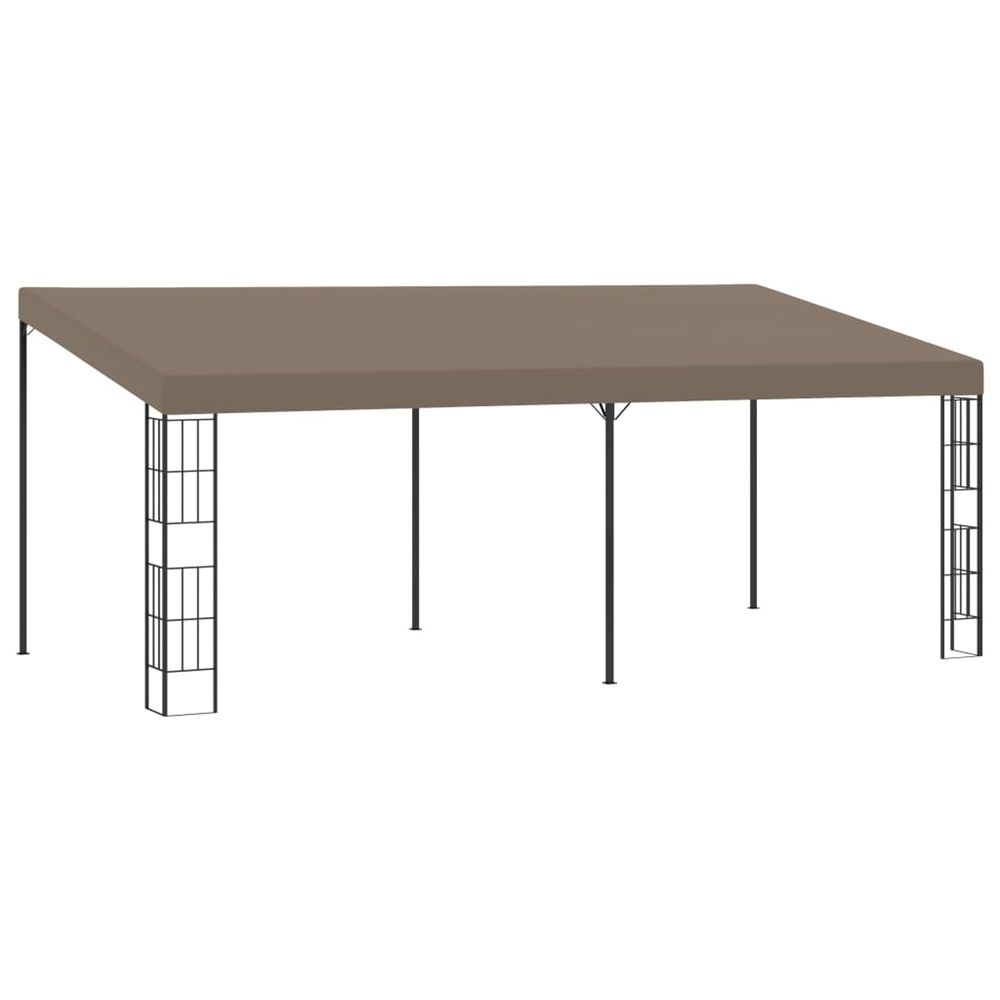 Belvédère mural 6x3 m taupe tissu
