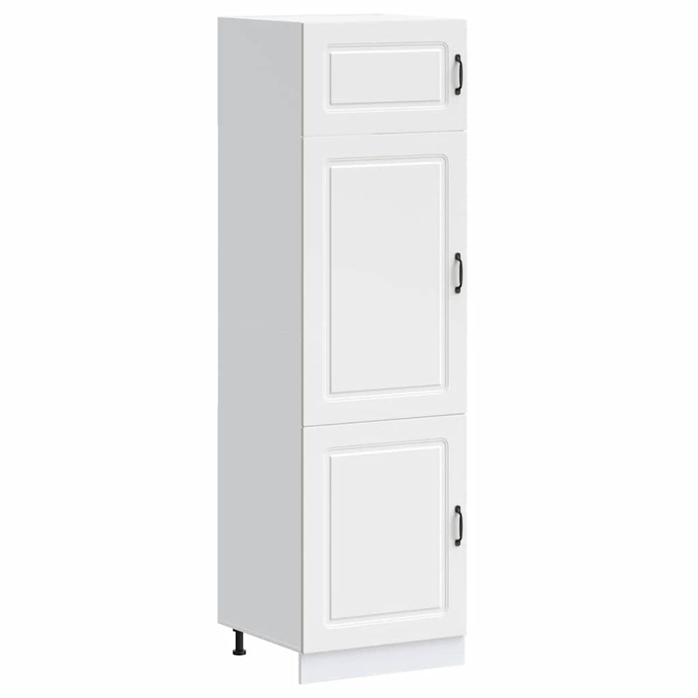 Armoire de cuisine kalmar blanc bois d'ingénierie