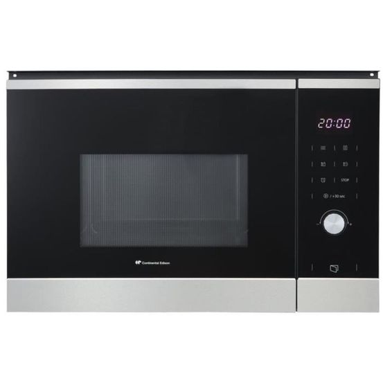 Micro ondes encastrable 25 l inox noir 59,5 x hauteur 39 x 40 cm
