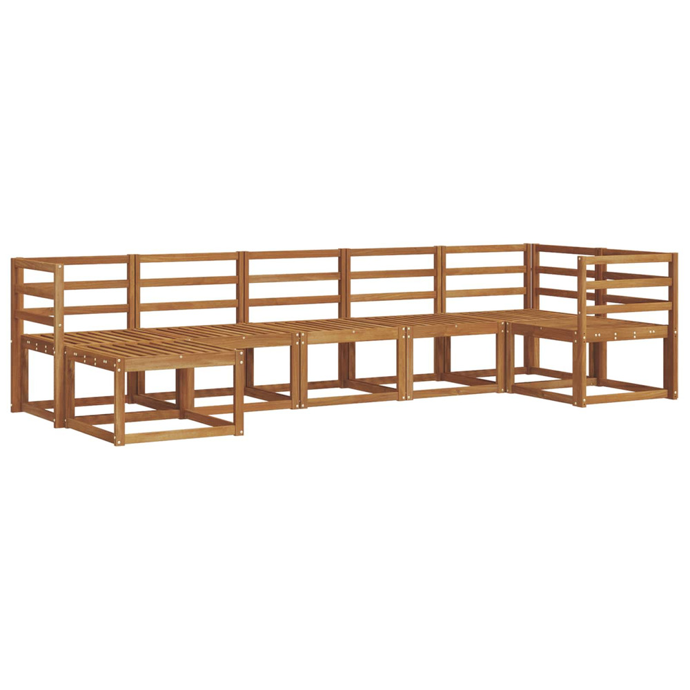 Ensemble de canapés d'extérieur 7 pcs naturel