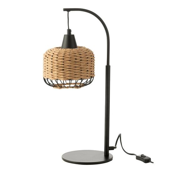 Lampe à poser lanterne en métal
