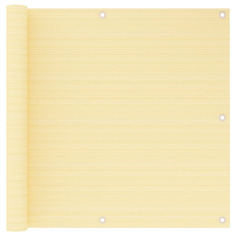 Écran de balcon brise pare vue protection confidentialité 90 x 500 cm pehd beige
