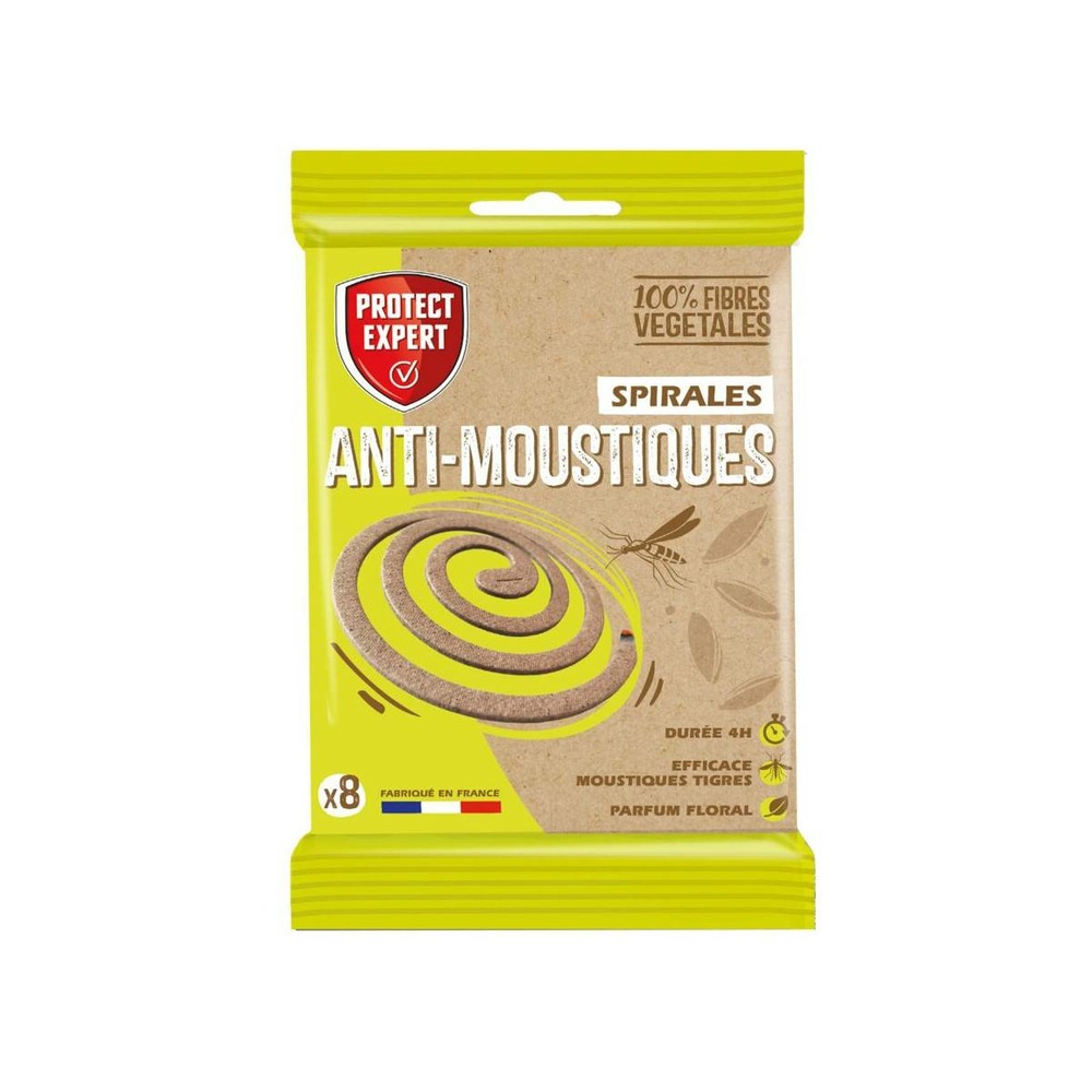 Lot de 8 spirales anti moutisques