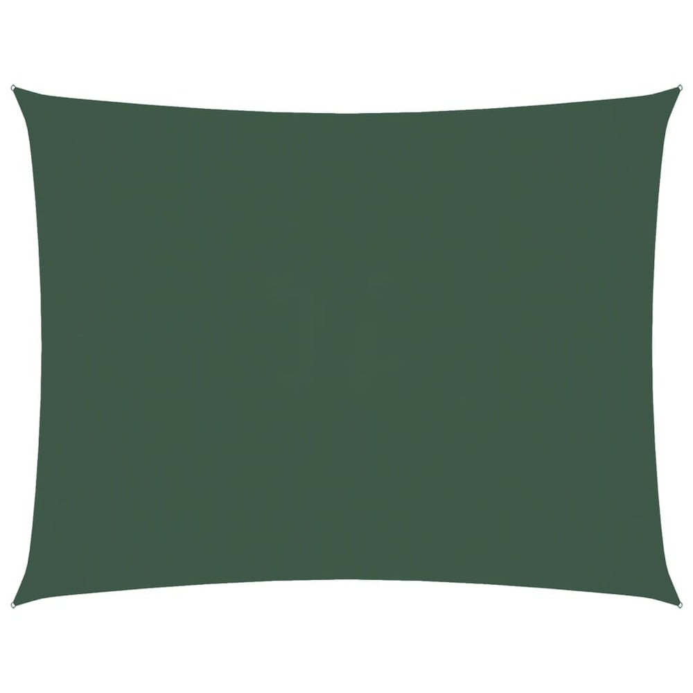 Voile de parasol tissu oxford rectangulaire 5x6 m vert foncé