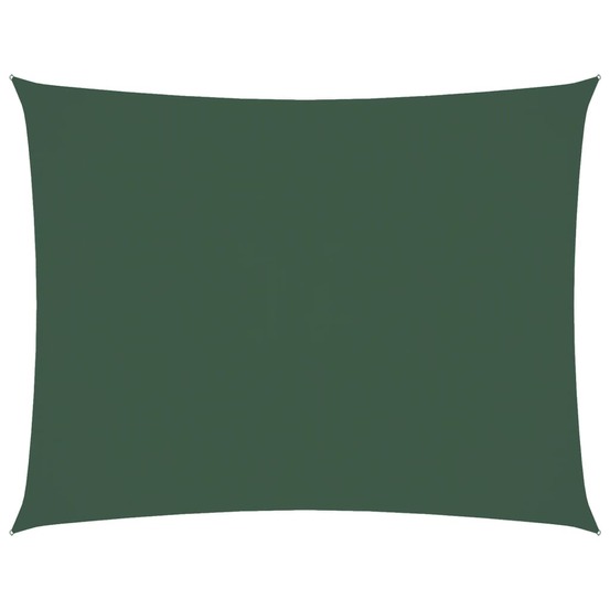 Voile de parasol tissu oxford rectangulaire 5x6 m vert foncé