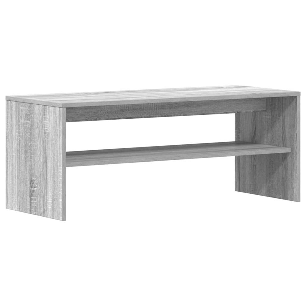 Meuble tv sonoma gris 100x40x40 cm bois d'ingénierie