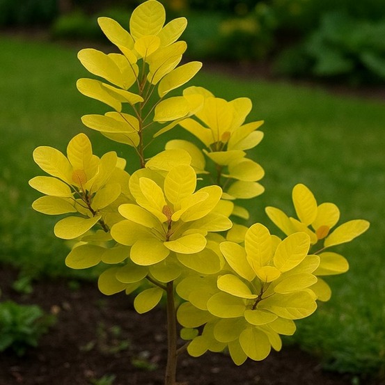 Arbre à perruques 'golden lady' (cotinus coggygria 'golden lady' ®)