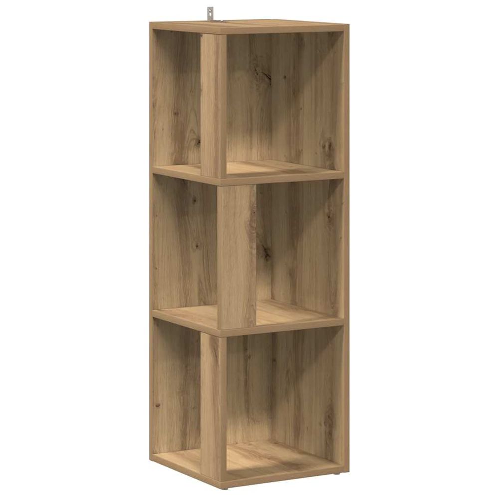 Corner cabinet 33 x 33 x 100 cm engineered wood chêne artisanal