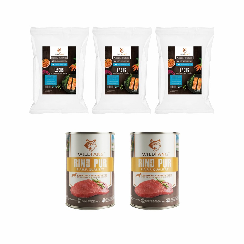 Wildfang - genussbox junior - aliments secs et humides - aliments secs pour saumon