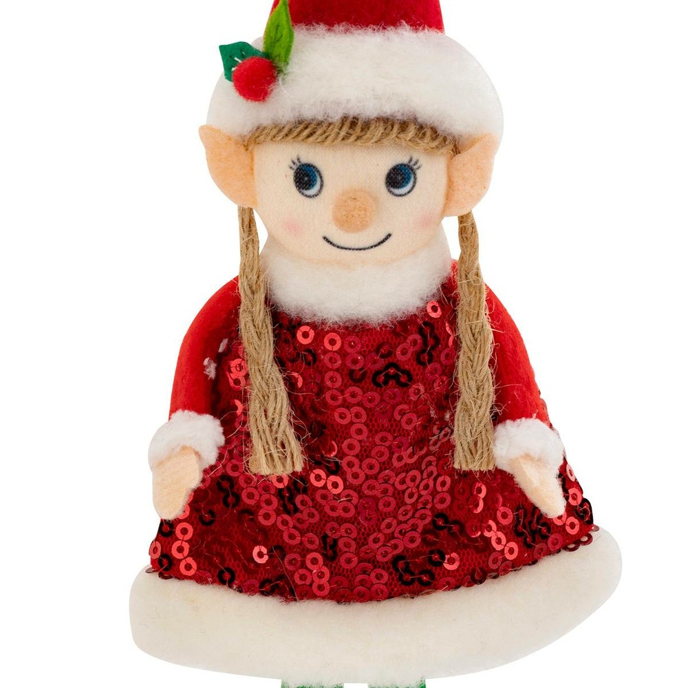 Sujet lutin h.20cm polyester assorti