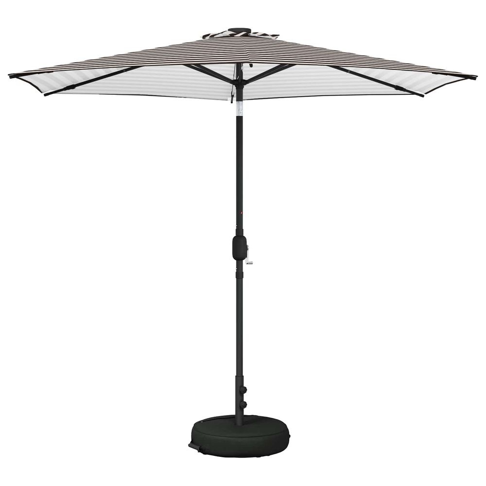 Parasol de jardin avec lumières led et base 270 x 270 cm