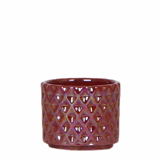 Pot diamond pearl rouge