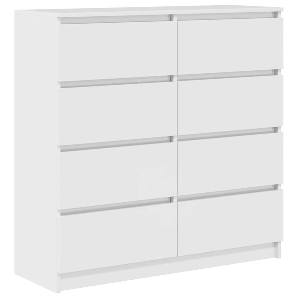Buffet blanc 100x35x99 cm bois d'ingénierie
