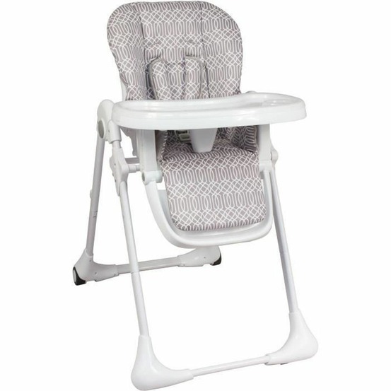 Chaise haute multipositions inclinable - jusqu'à 3 ans - beige / blanc