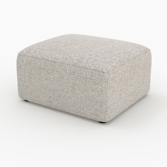 Hestia-pouf rectangulaire pour canapé modulable en tissu beige