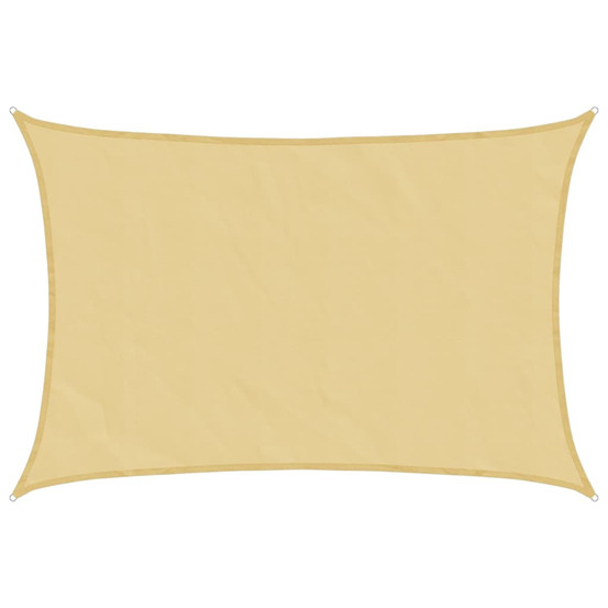 Voile d'ombrage sable 7x6 m 100 % polyester oxford