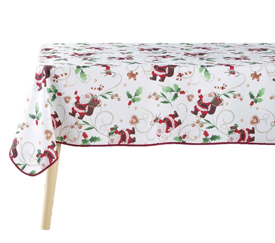 Nappe polyester collection pere noel enchante