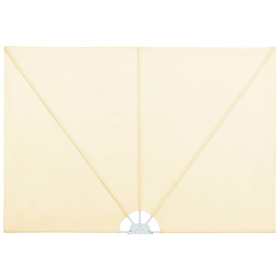 Auvent latéral pliable de terrasse crème 240 x 160 cm