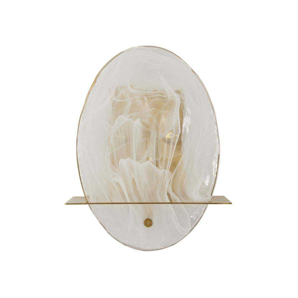 Applique murale en verre et métal portlan 20 x 11 x 25 cm