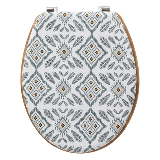 5five - abattant wc blanc et gris