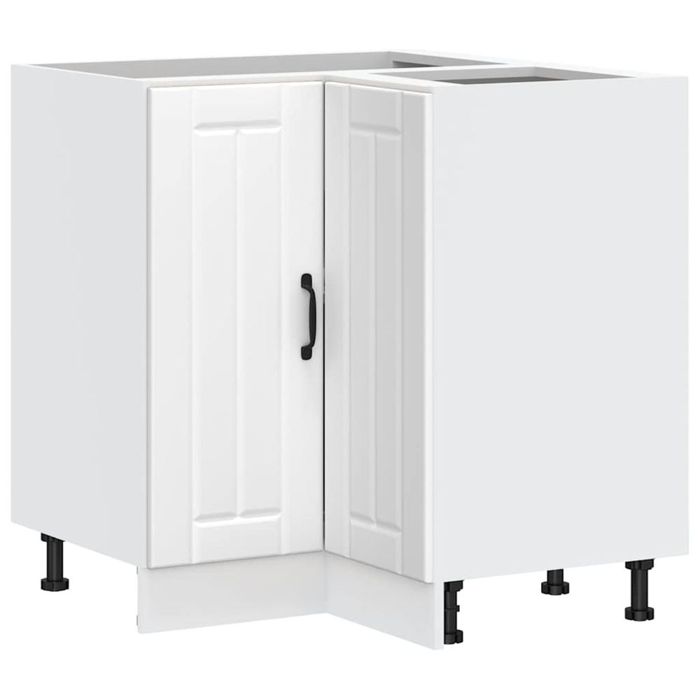 Armoire d'angle de cuisine lucca blanc bois d'ingénierie