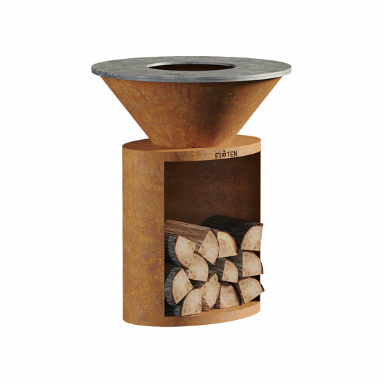 Brasero ellipse 80 corten