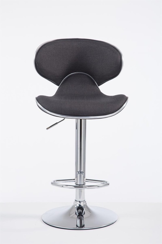 Tabouret de bar las vegas v2 tissu chromé