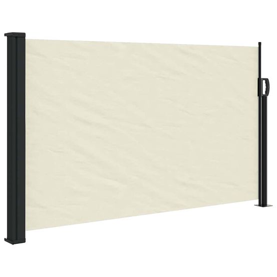 Auvent latéral rétractable crème 120x600 cm