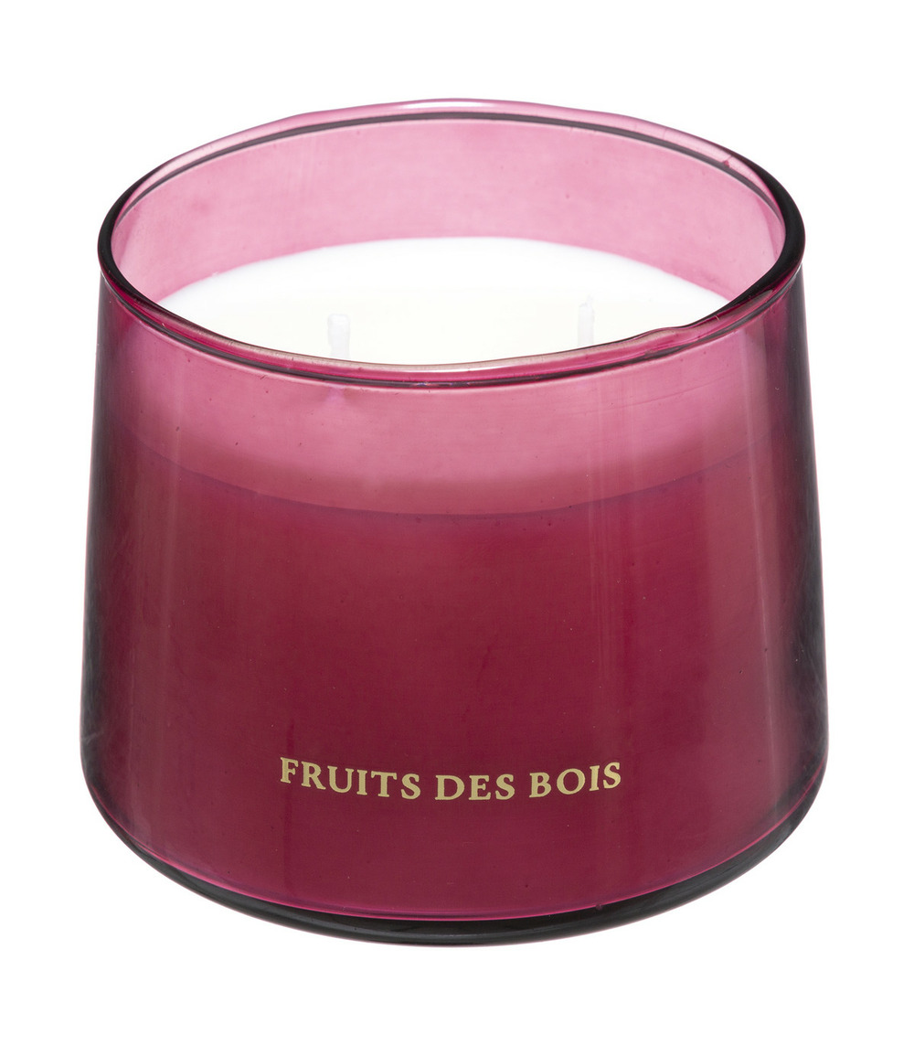 Bougie parfumée pot en verre 300 g parfum fruits des bois