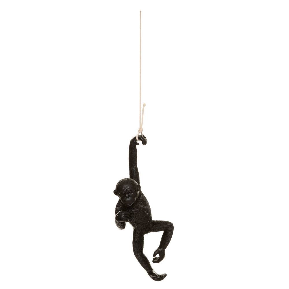 Singe suspendu gaspard h.39,5cm résine