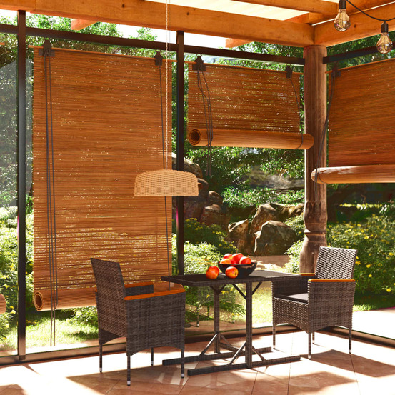 Ensemble à manger de jardin 3 pcs gris