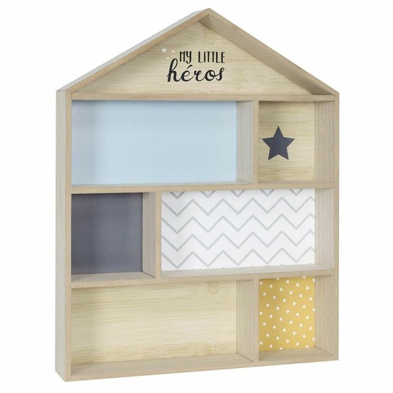 Etagère maison en bois my little héros