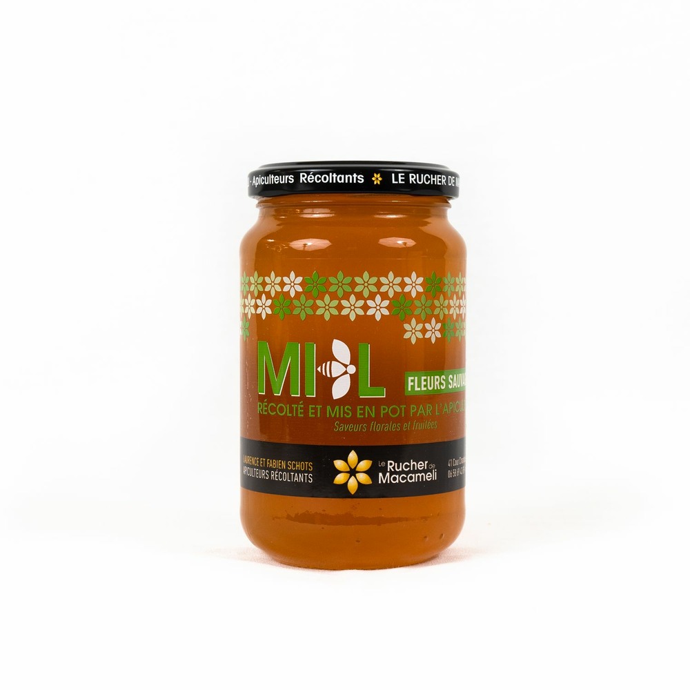 Miel de fleurs sauvages - monts du lyonnais - rhône alpes - le rucher de macameli - pot 500g
