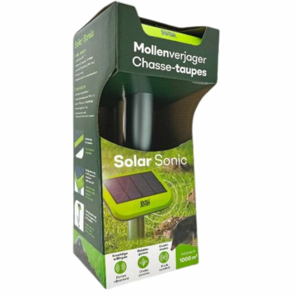 Solar sonic - répulsif taupes et serpents 1000 m²