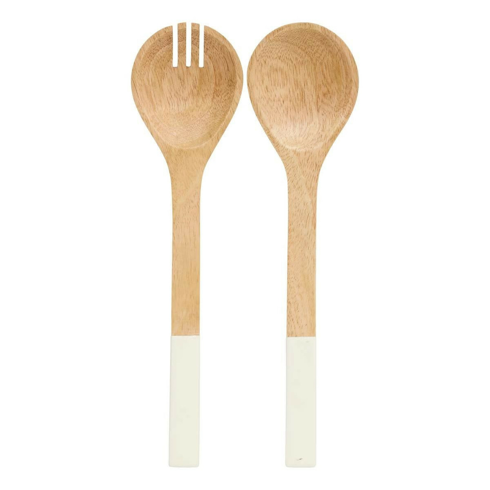 Lot de 2 couverts à salade en bois 