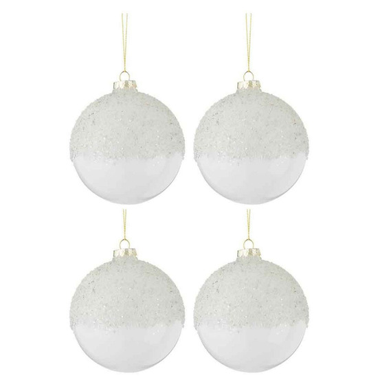 Lot de 4 boules de noël