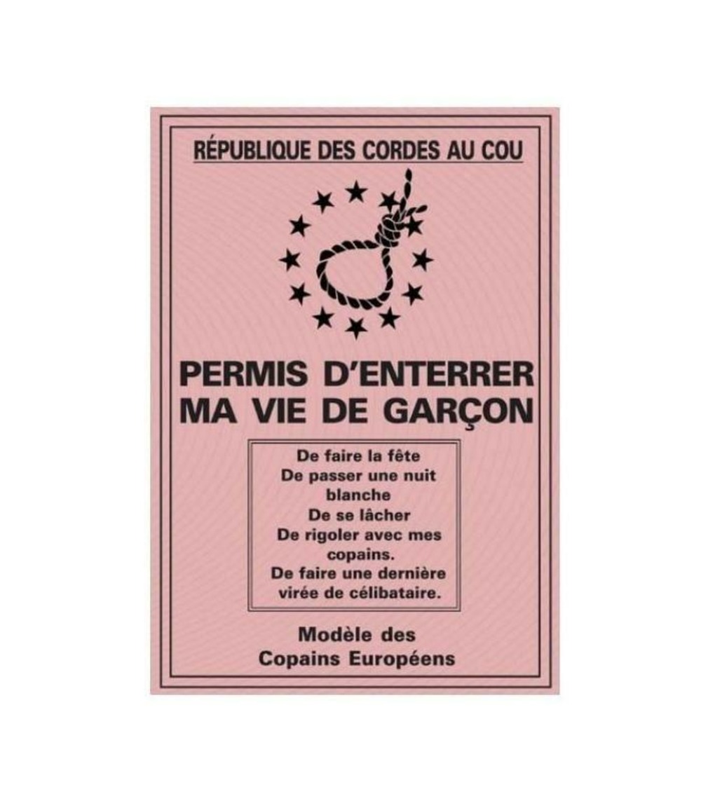 Permis d'enterrer ma vie de garçon