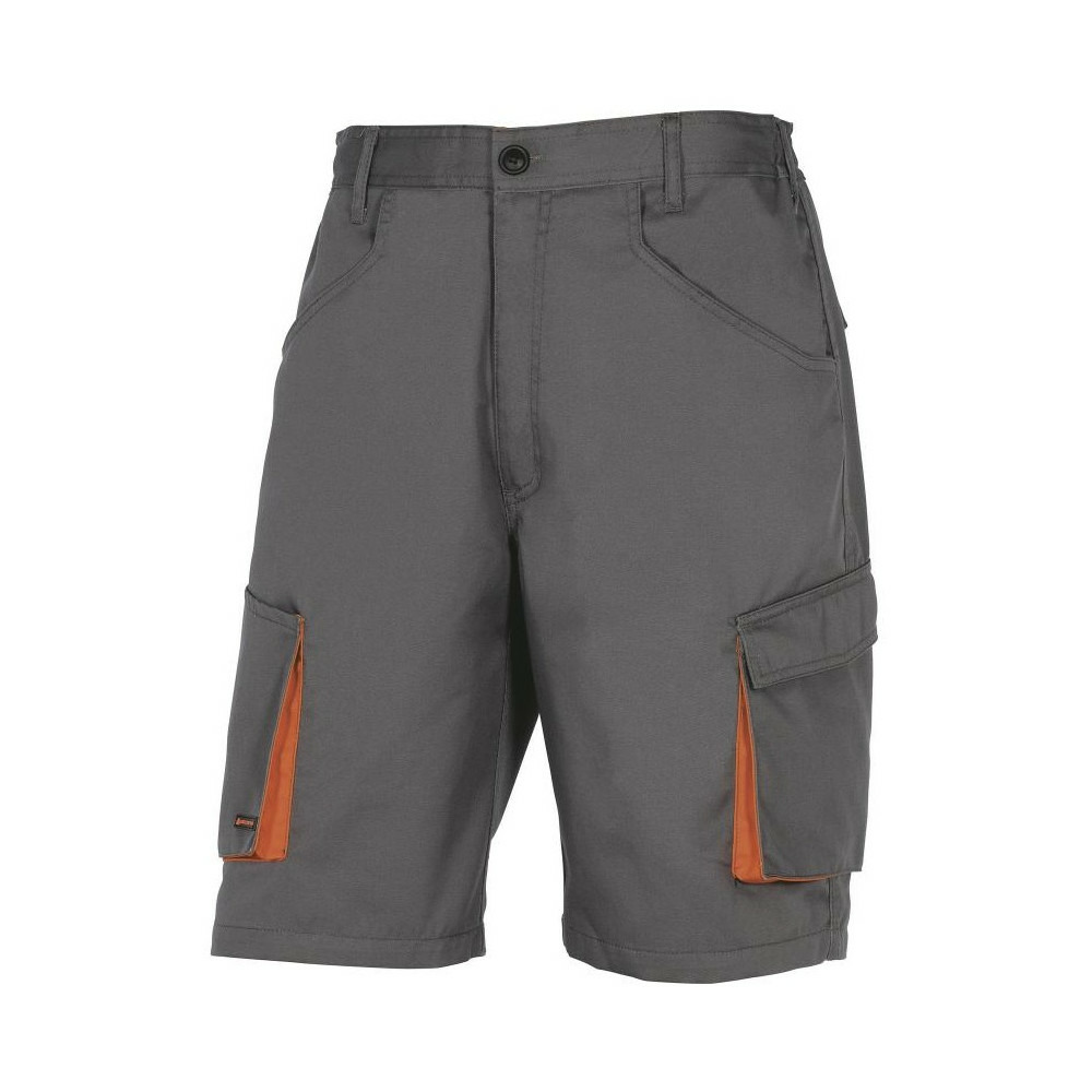 Bermuda de travail mach 2 gris orange t2xl delta plus m2be2grxx