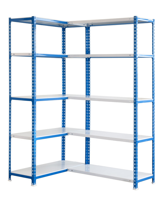 Etagère légère sans vis simoncorner 2000x1300x300 bleu/blanc bleu/blanc 2000x1300x300 - simonrack
