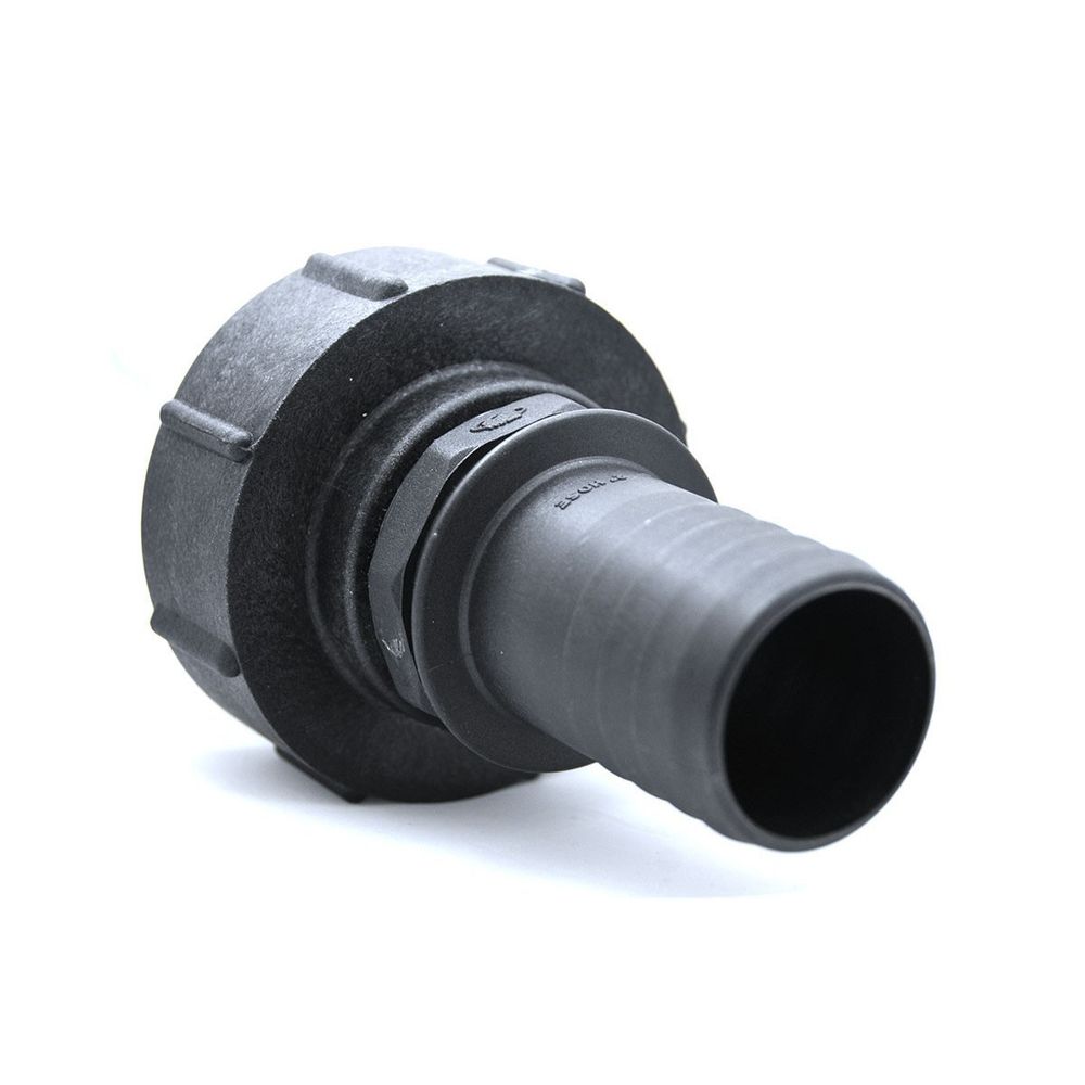 Raccord s100x8 femelle - male cannelé droit 50mm