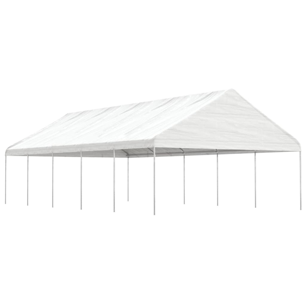 Belvédère avec toit blanc 11,15x5,88x3,75 m polyéthylène