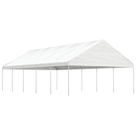 Belvédère avec toit blanc 11,15x5,88x3,75 m polyéthylène