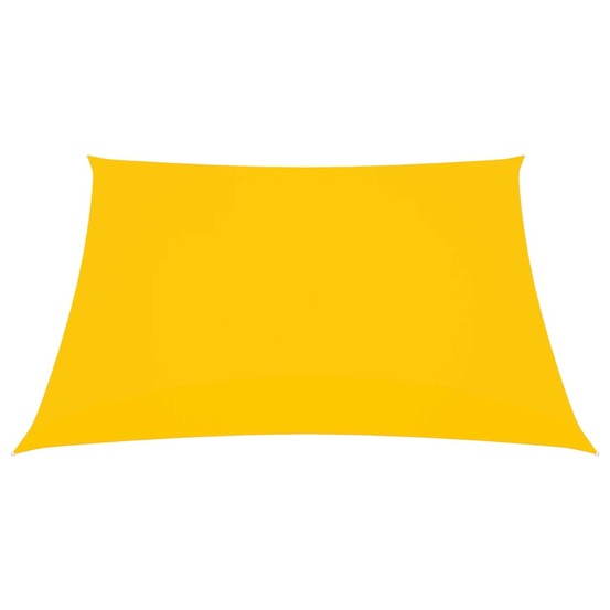 Voile toile d'ombrage parasol tissu oxford carré 7 x 7 m jaune