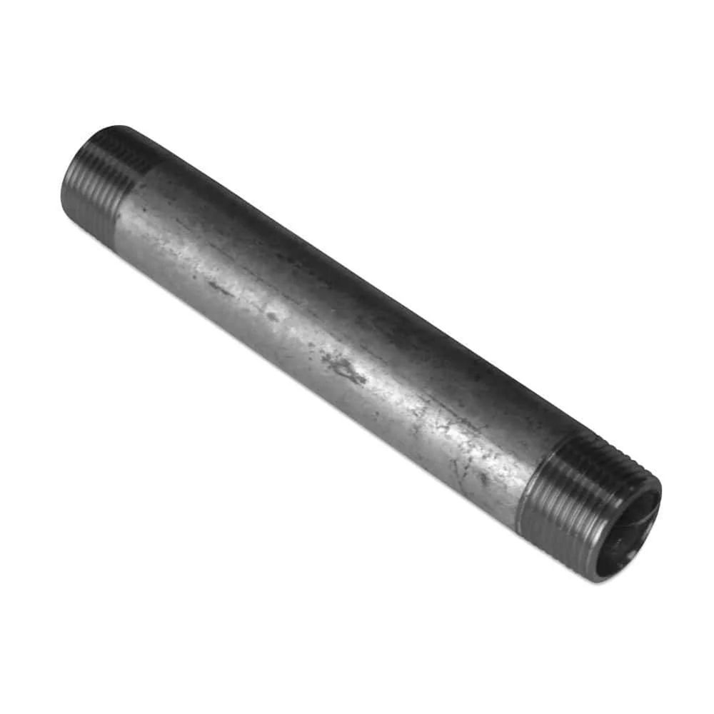 Mamelon acier galvanisé 2' ag x 2' ag, 120mm - raccord fileté robuste