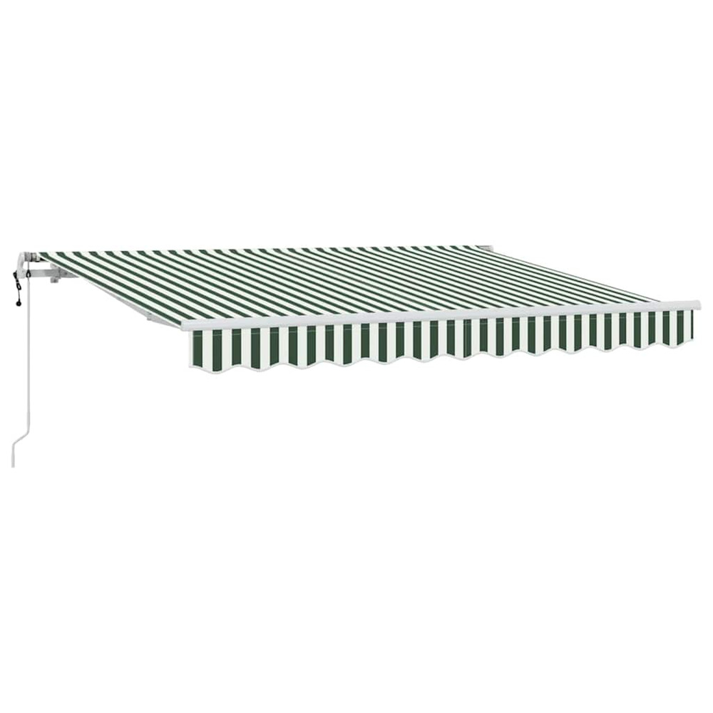 Auvent rétractable vert 300 x 200 cm tissu