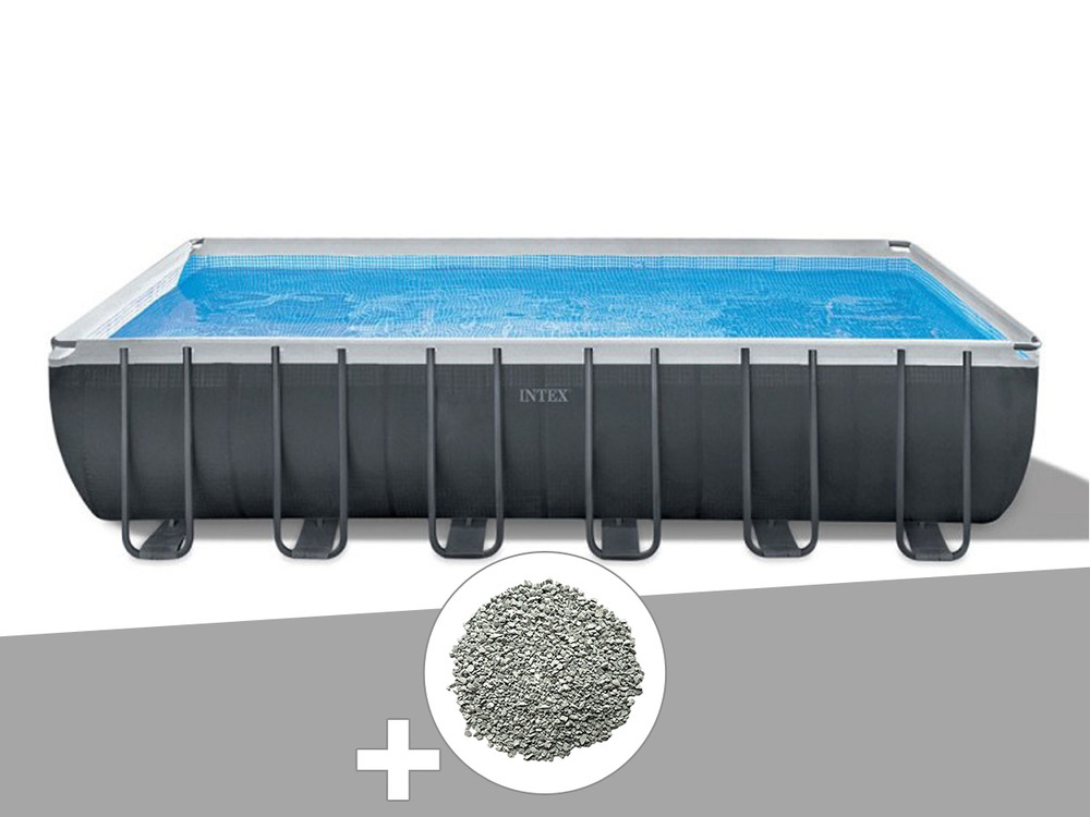 Kit piscine tubulaire ultra xtr frame rectangulaire 7,32 x 3,66 x 1,32 m + 20 k
