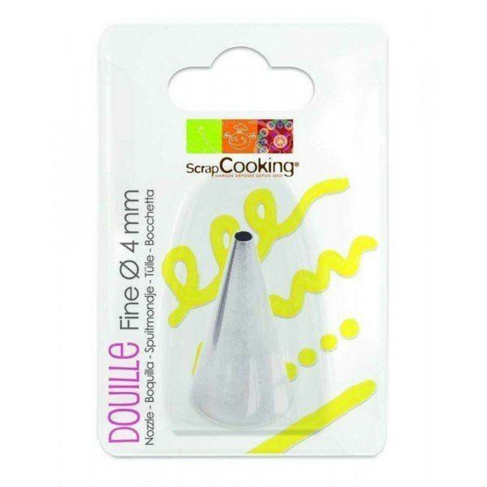 Douille à pâtisserie en inox - fine ø 4mm